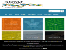 Tablet Screenshot of francigena.vt.it